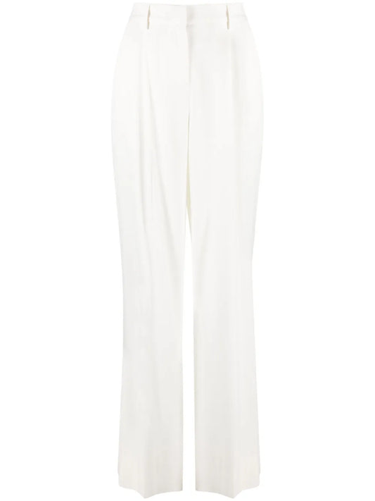 Wide-Leg Straight Trousers