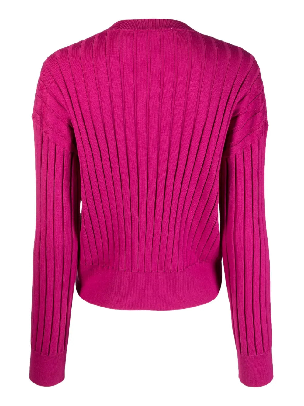 V-Neck Ribbed-Knit Top