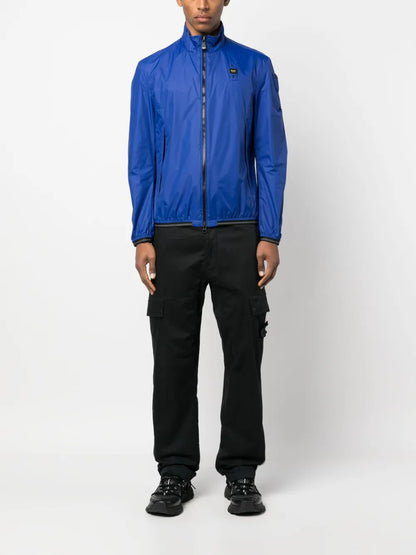 Logo-Patch Zip-Fastening Jacket