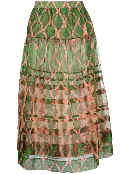 Dimitria Tiered Midi Skirt
