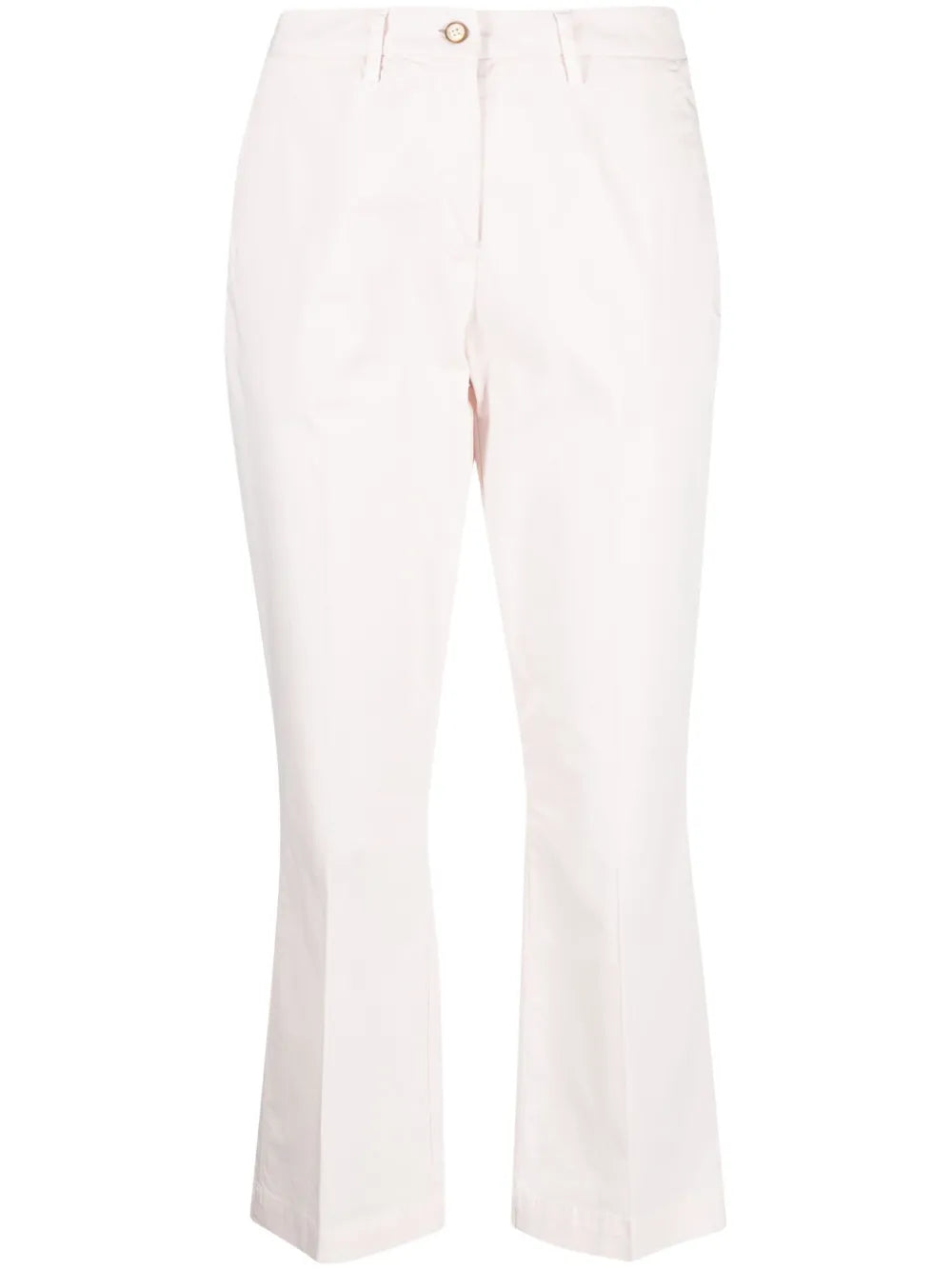 Pressed-Crease Stretch Flared Trousers