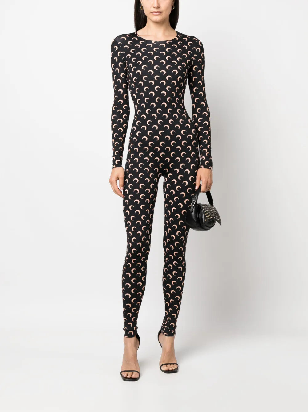 Crescent Moon-Print Jumpsuit