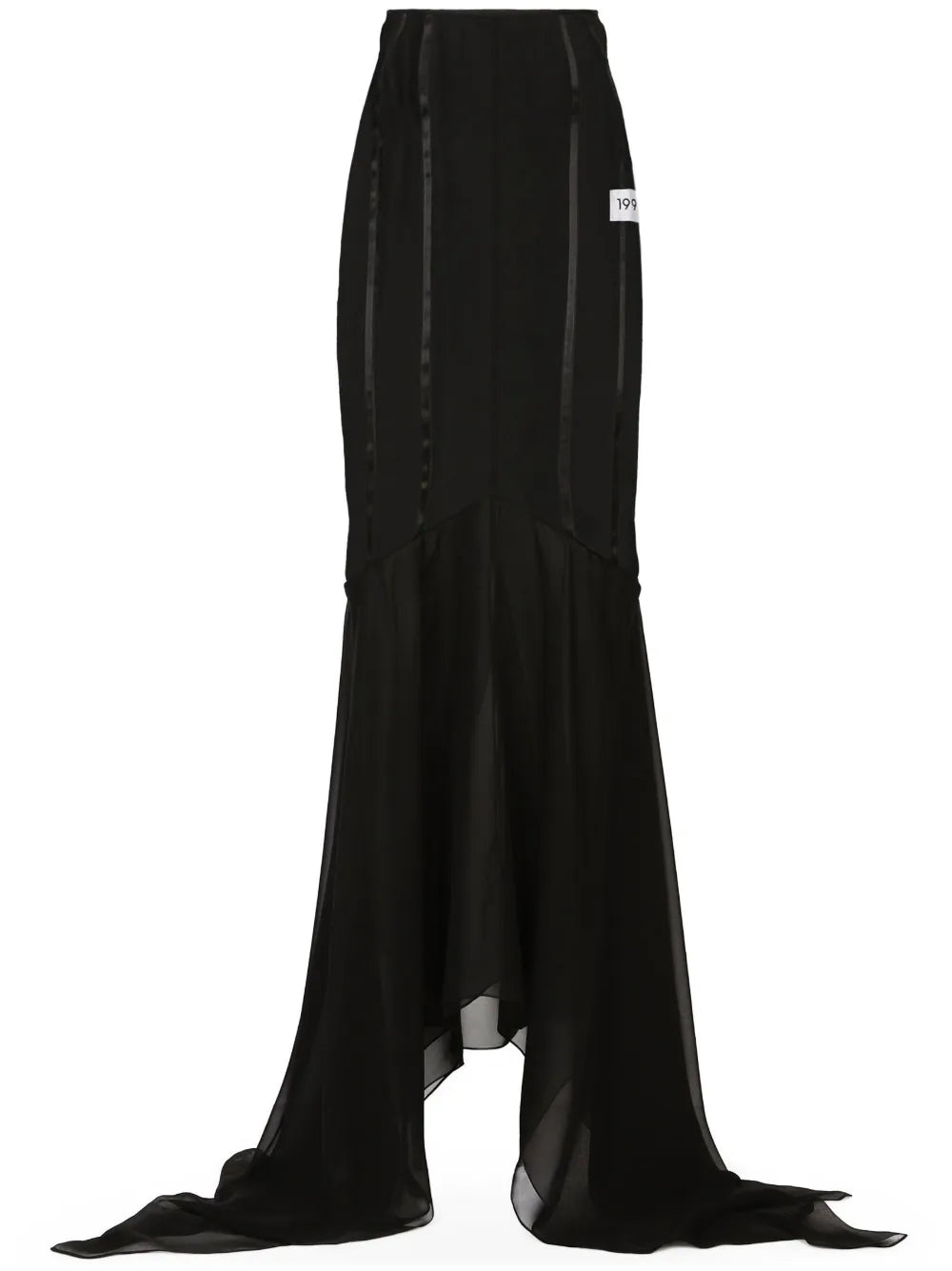 Draped Mermaid Maxi Skirt