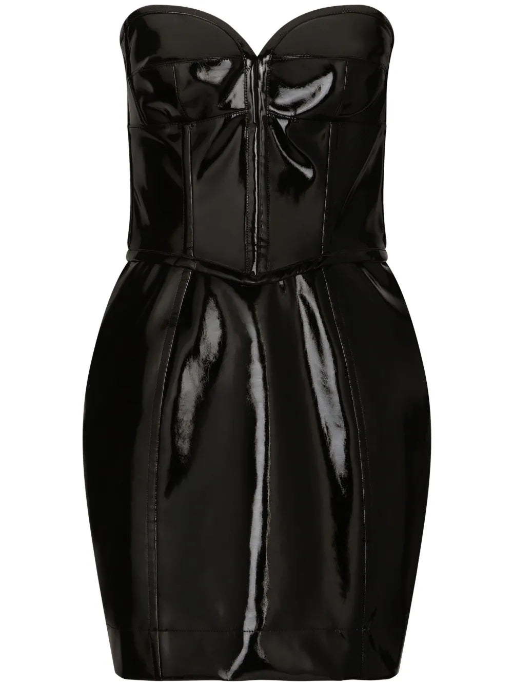 High-Shine Structured Minidress