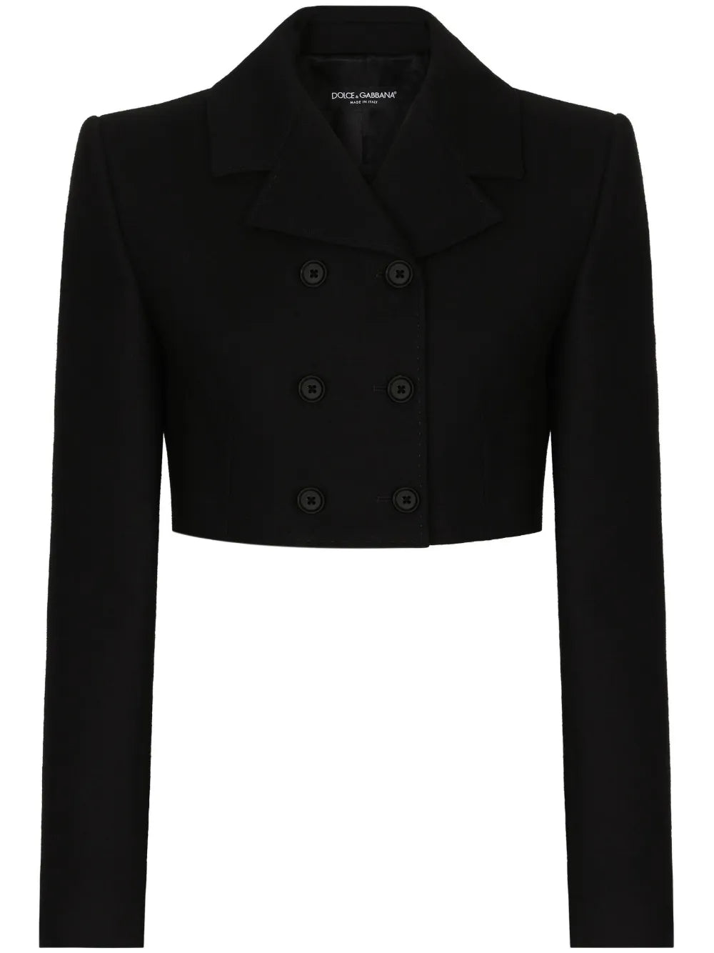 Double-Breasted Cropped Blazer