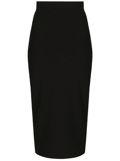 High-Waisted Midi Skirt