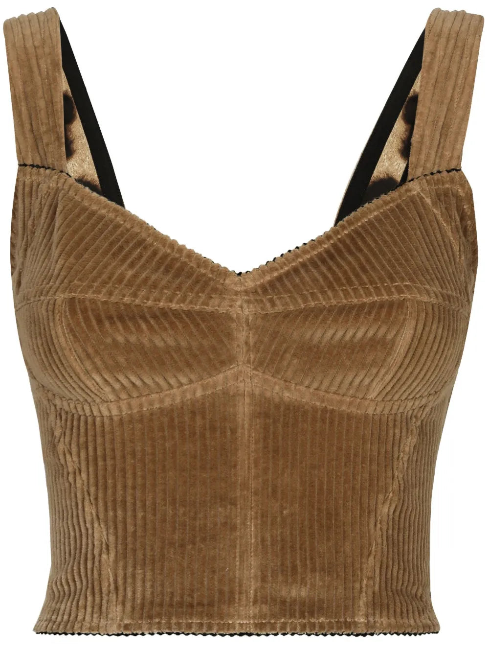 Bustier-Style Corduroy Top