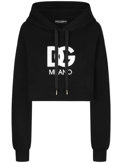 Logo-Patch Cotton Hoodie