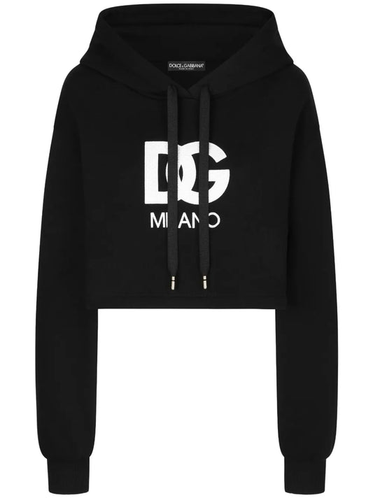 Logo-Patch Cotton Hoodie