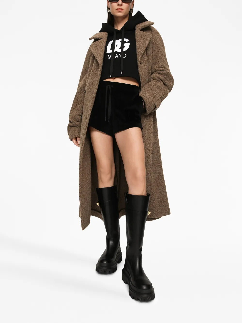 Drawstring-Fastening Waist Shorts