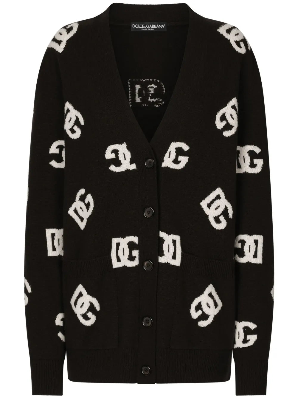 Dg Monogram Virgin Wool Cardigan