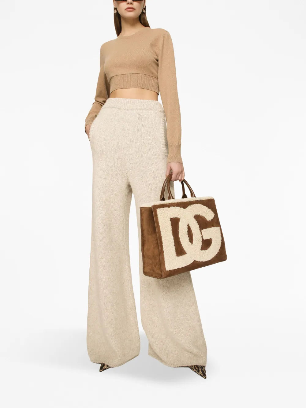 Cashmere-Blend Cropped Jumper