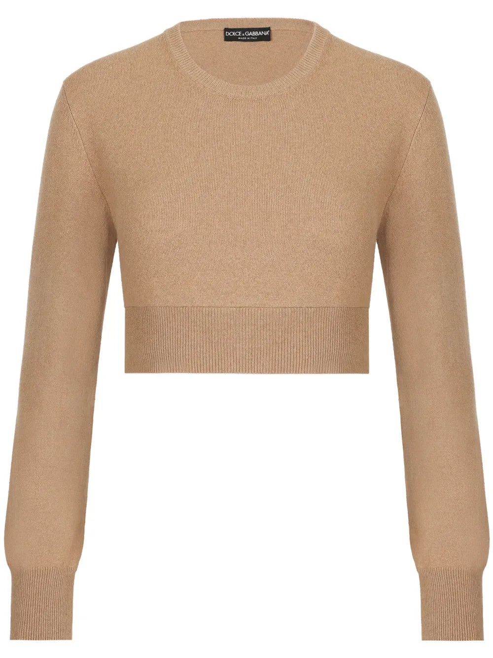 Cashmere-Blend Cropped Jumper