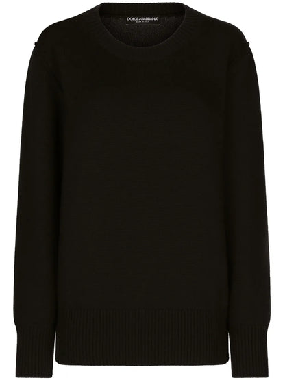 Round-Neck Drop-Shoulder Jumper