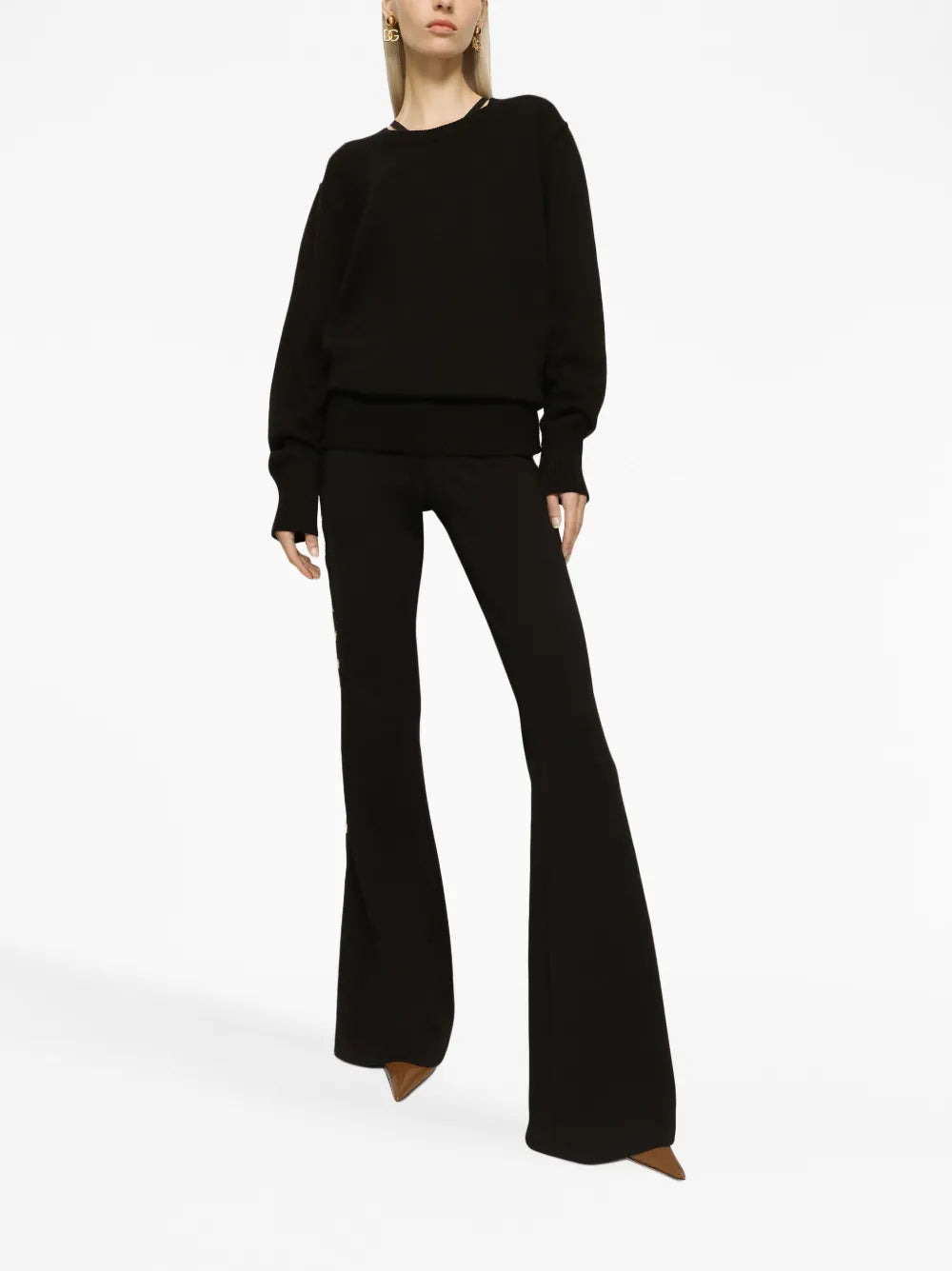 Round-Neck Drop-Shoulder Jumper