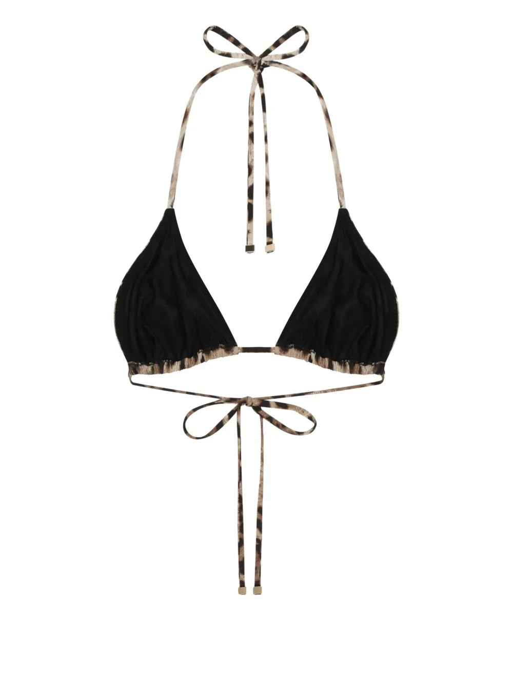 Leopard-Print Triangle-Cup Bikini Top