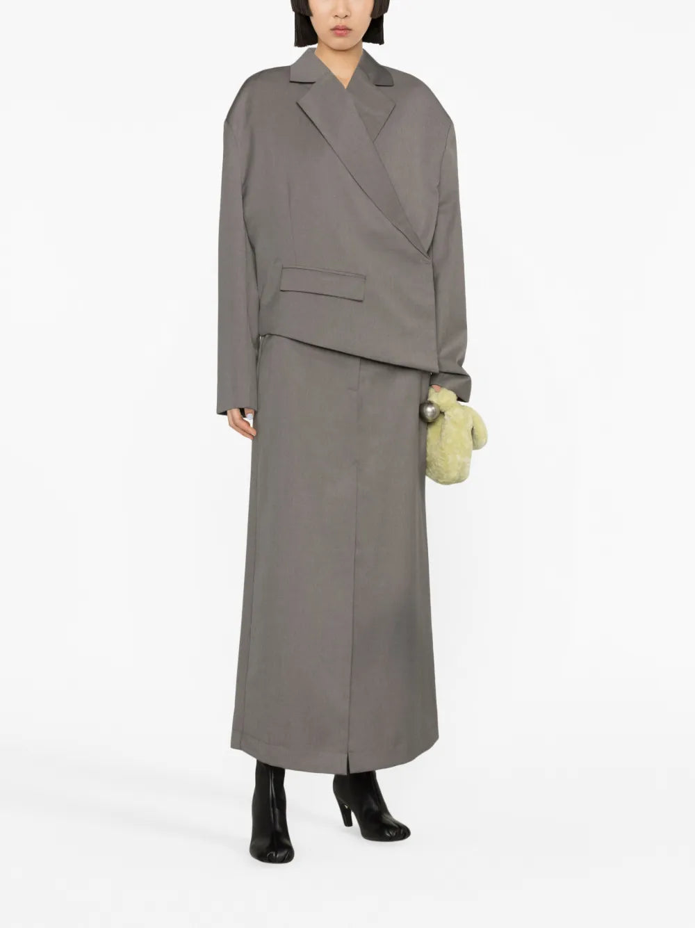 Asymmetric Cropped Blazer