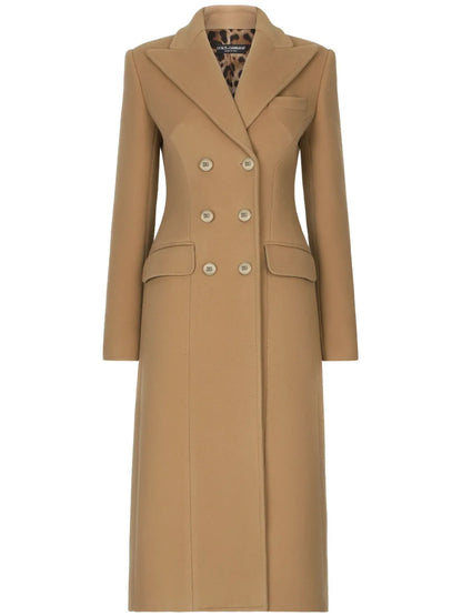 Double-Breasted Midi Coat