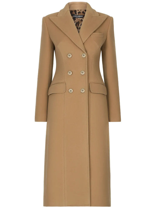 Double-Breasted Midi Coat