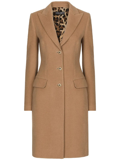 Single-Breasted Midi Coat
