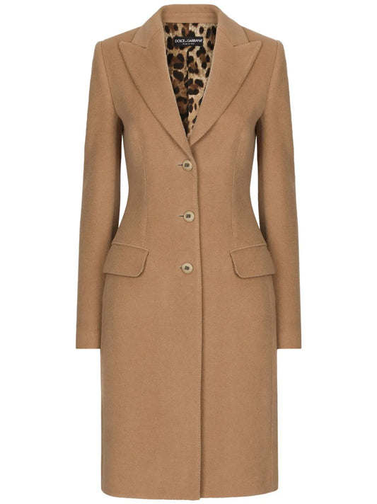 Single-Breasted Midi Coat