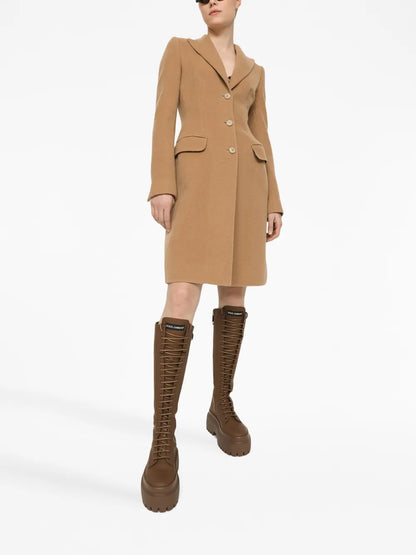 Single-Breasted Midi Coat