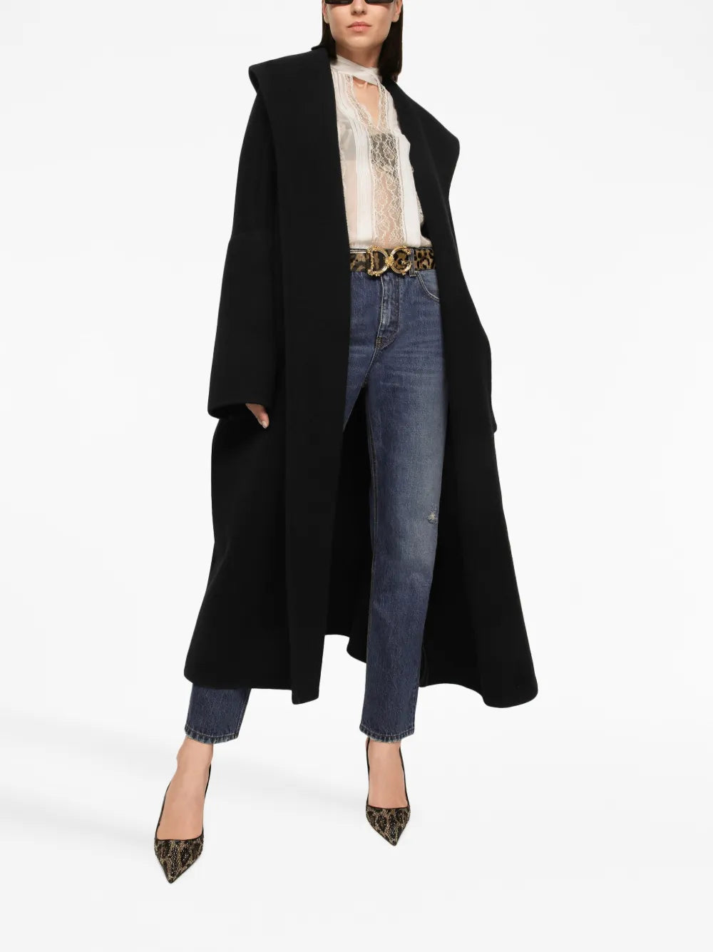 Logo-Plaque Straight-Leg Jeans