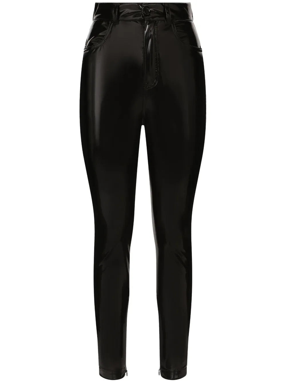 High-Waisted Skinny Trousers