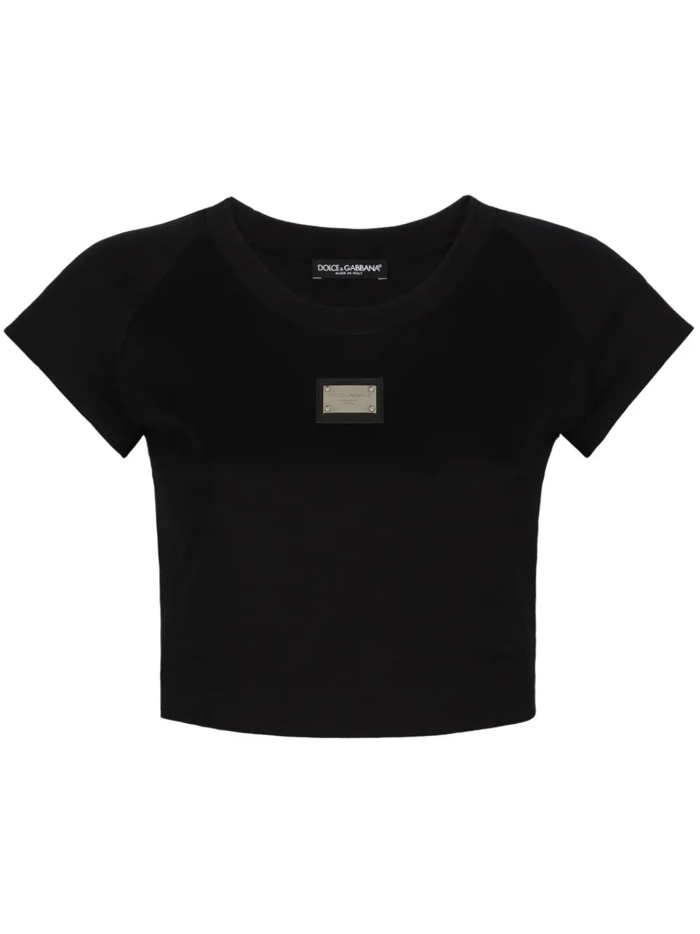 Logo-Plaque Cropped T-Shirt