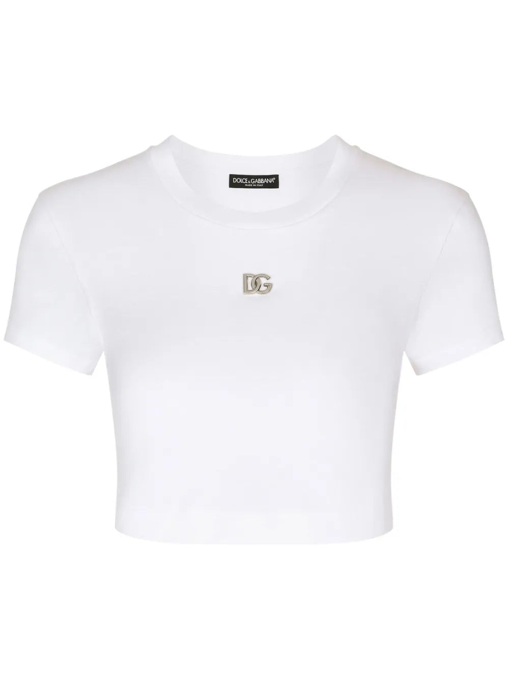 Logo-Embroidered Crop T-Shirt