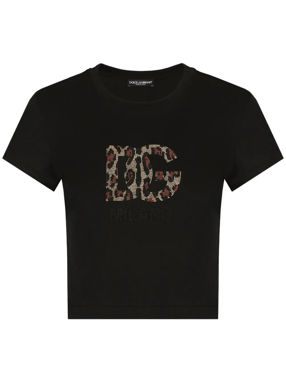 Logo-Appliqué Cropped T-Shirt