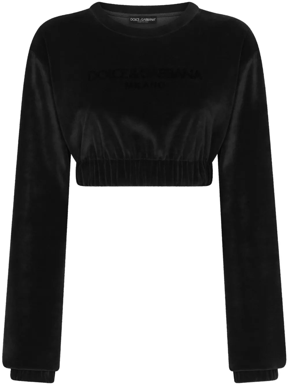 Logo-Embroidered Cropped Sweatshirt