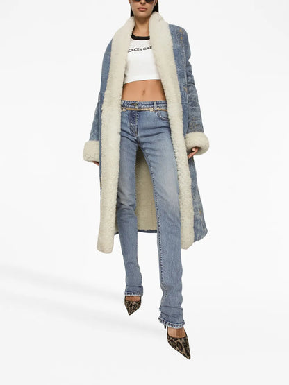 Logo-Patch Low-Rise Bootcut Jeans