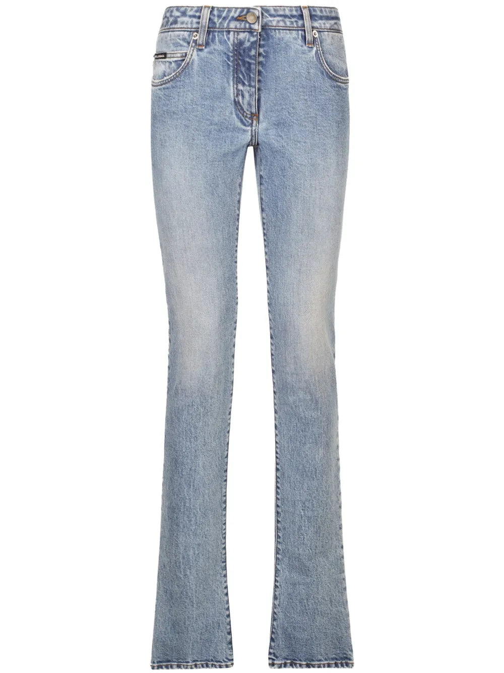 Logo-Patch Low-Rise Bootcut Jeans