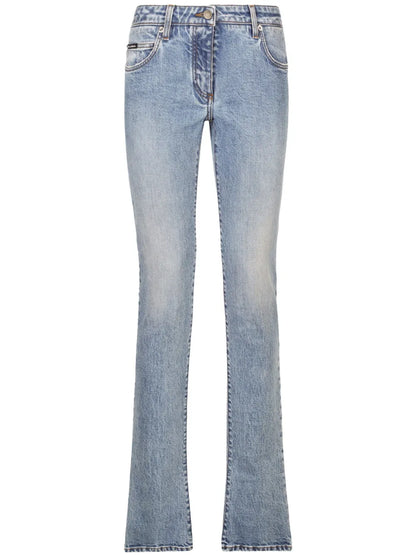 Logo-Patch Low-Rise Bootcut Jeans