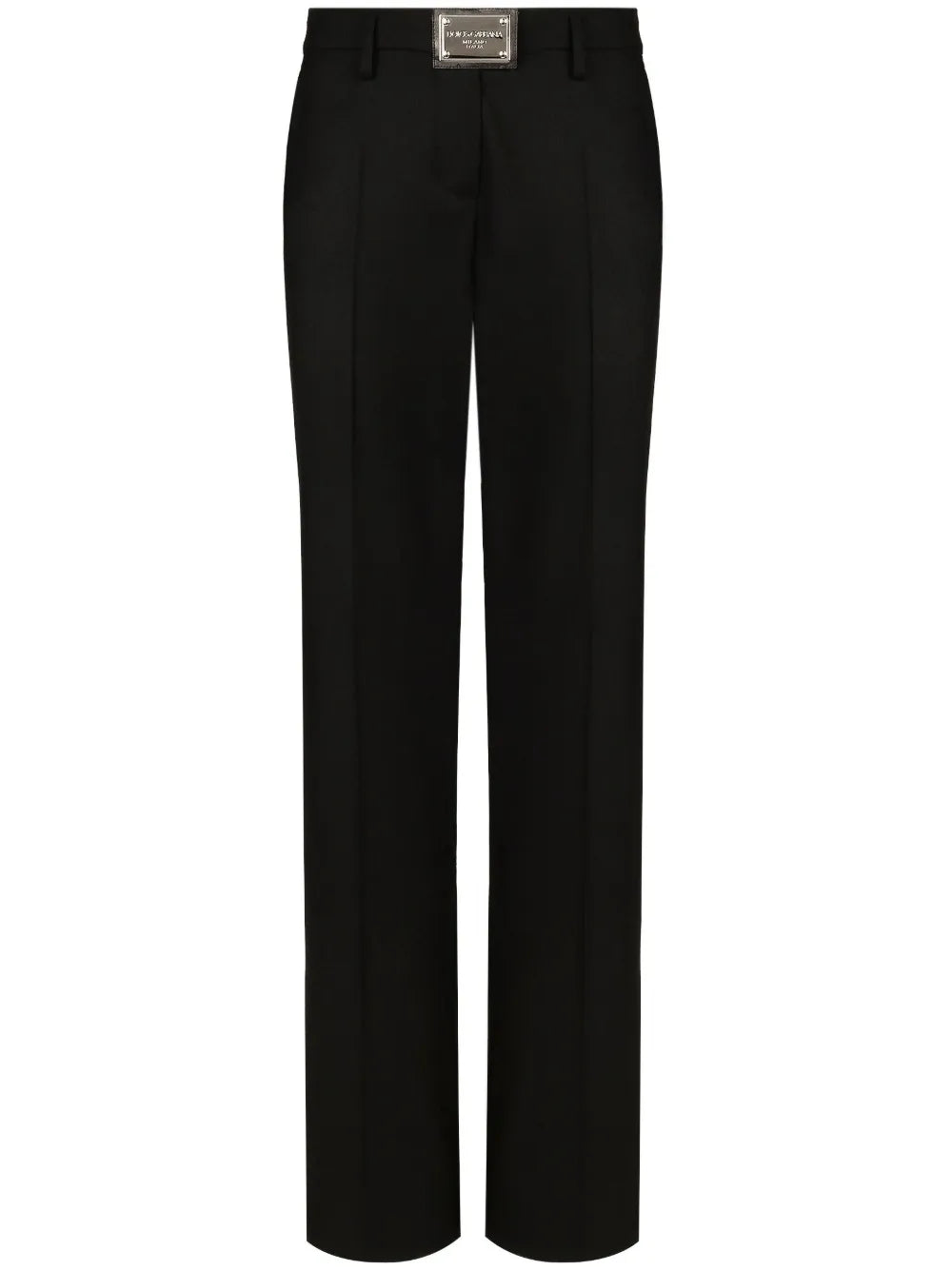 Logo-Plaque Straight-Leg Trousers