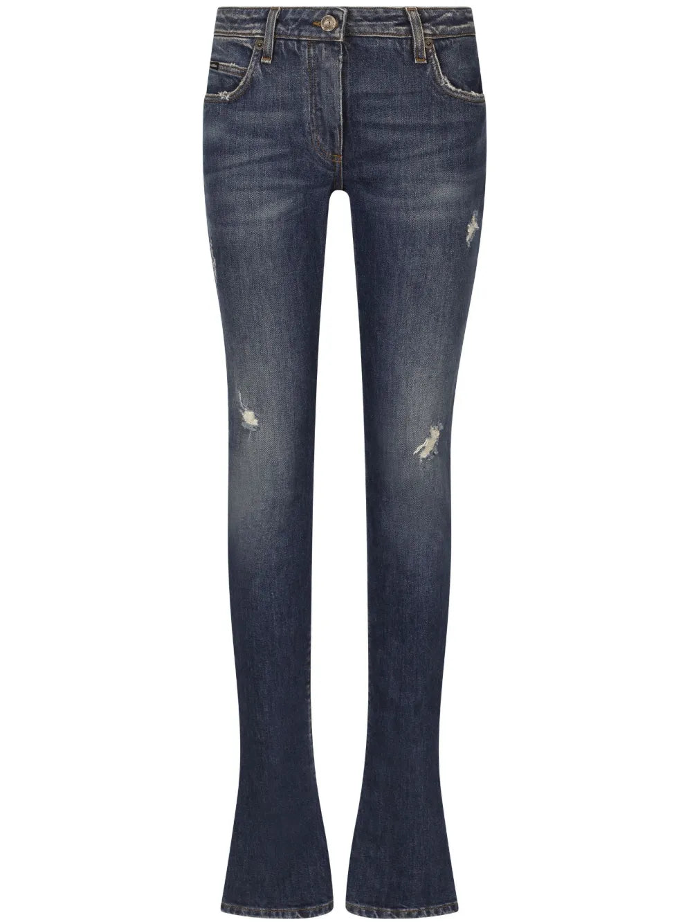 Mid-Rise Slim-Cut Jeans