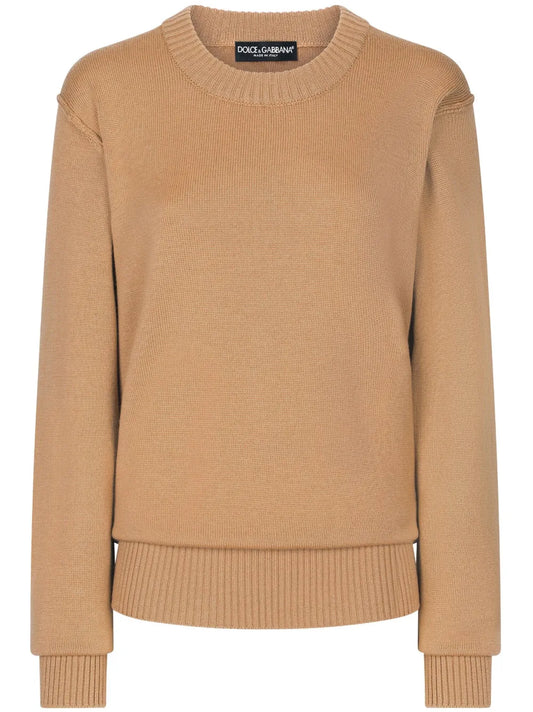 Round-Neck Drop-Shoulder Jumper