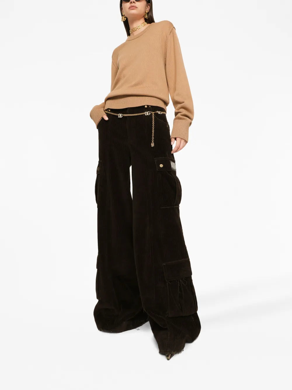 Round-Neck Drop-Shoulder Jumper