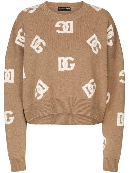 Dg Monogram Virgin Wool Jumper