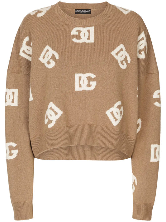 Dg Monogram Virgin Wool Jumper
