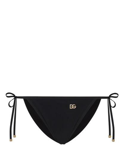 Logo-Plaque Side-Tie Bikini Bottom