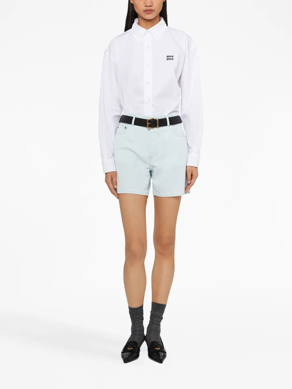 Denim Bermuda Shorts