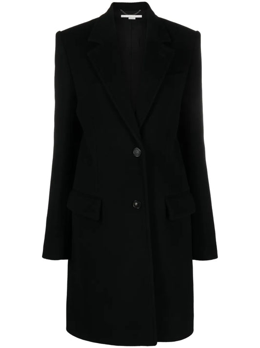 Single-Breasted Wool Coat