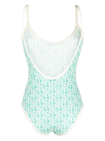 All-Over Logo-Print Swimsuit