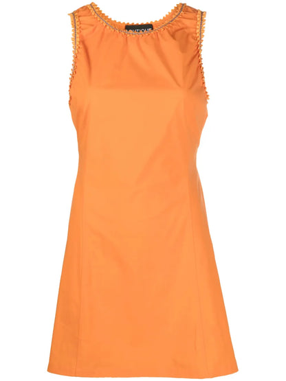 Sleeveless Cotton Mini Dress
