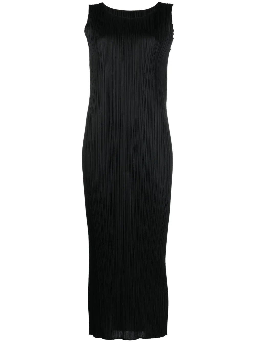 Sleeveless Pleated Midi Dress
