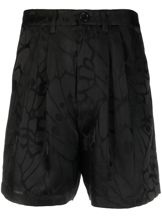 Floral Silk Short Shorts