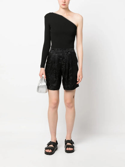Floral Silk Short Shorts