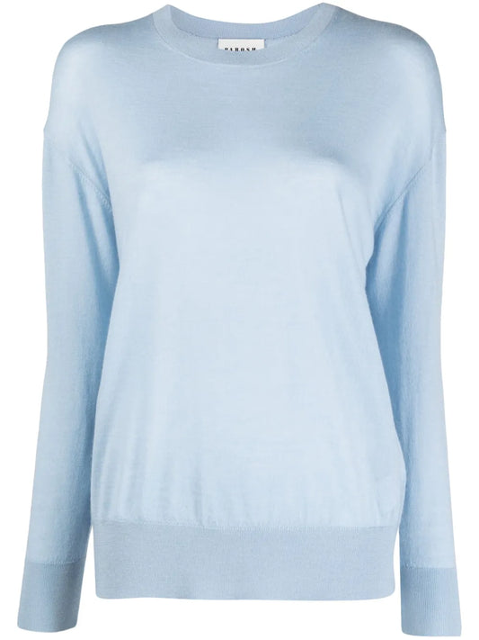 Maglia Round-Neck Fine-Ribbed Jumper